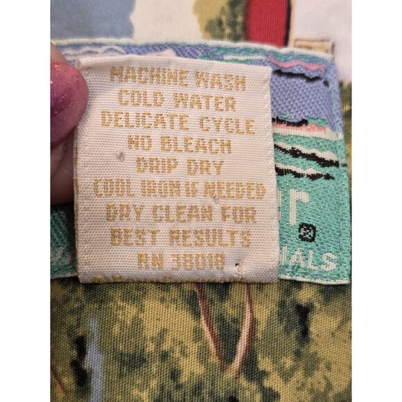 REYN SPOONER Laguna Beach Men's California Landmarks Aloha Hawaiian Shirt | M - Picture 5 of 16